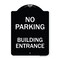 Signmission No Parking Building Entrance Heavy-Gauge Aluminum Architectural Sign, 24" x 18", BW-1824-23757 A-DES-BW-1824-23757 - alternate 1